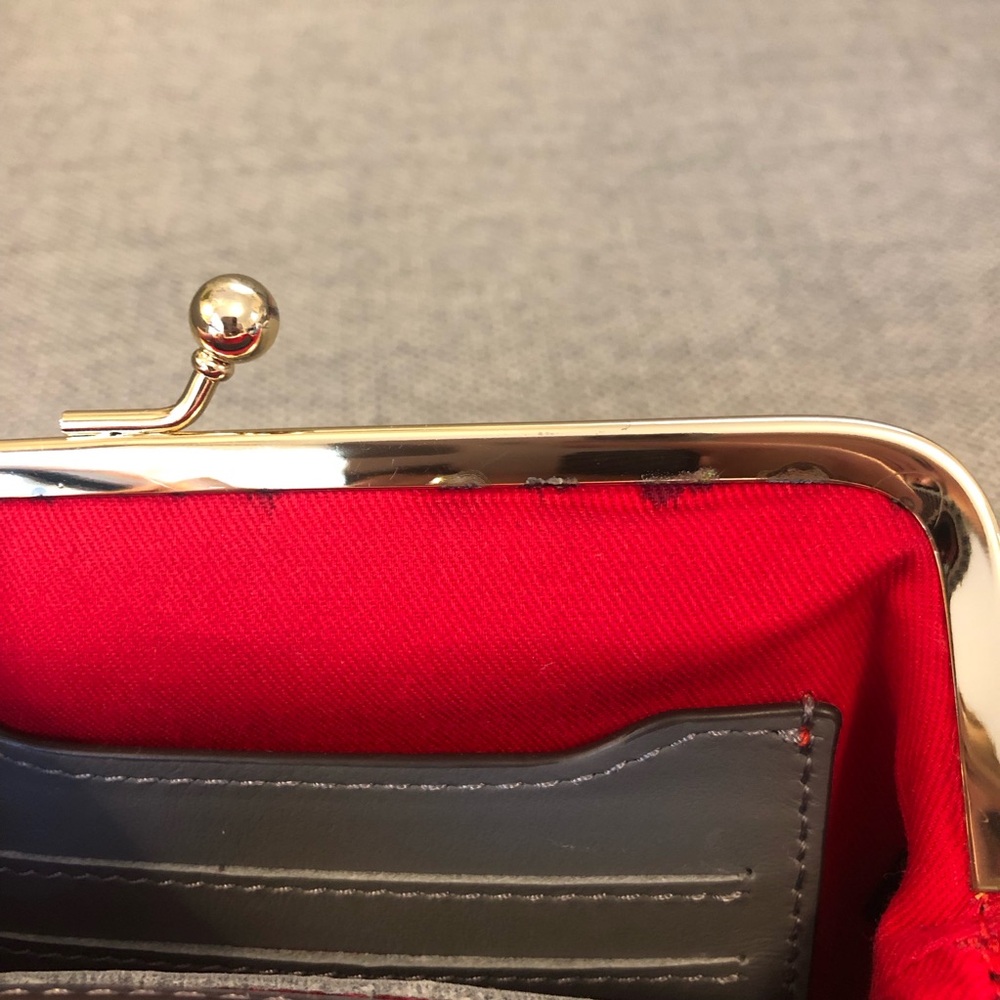 Dooney & Bourke Gray Clutch change purse wallet - Picture 10 of 16